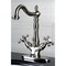 Kingston Brass Vintage 2-Handle Bathroom Faucet W/Brass Pop-Up & Cover Plate, Nickel KS1438BX - alternate 2